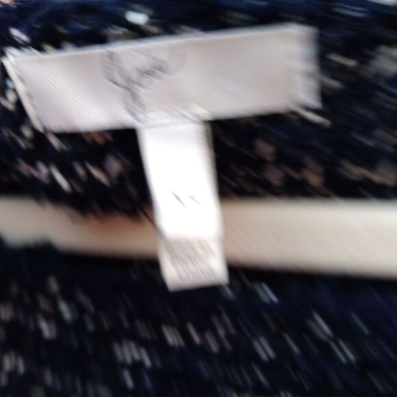 Joie size XS knit sweater crew neck long sleeve navy blue textured - Picture 3 of 7